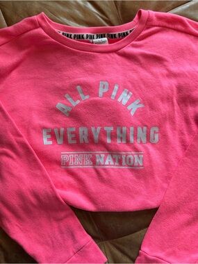 VS PINK Bright Hot Pink 'All Pink Everything' Sweatshirt